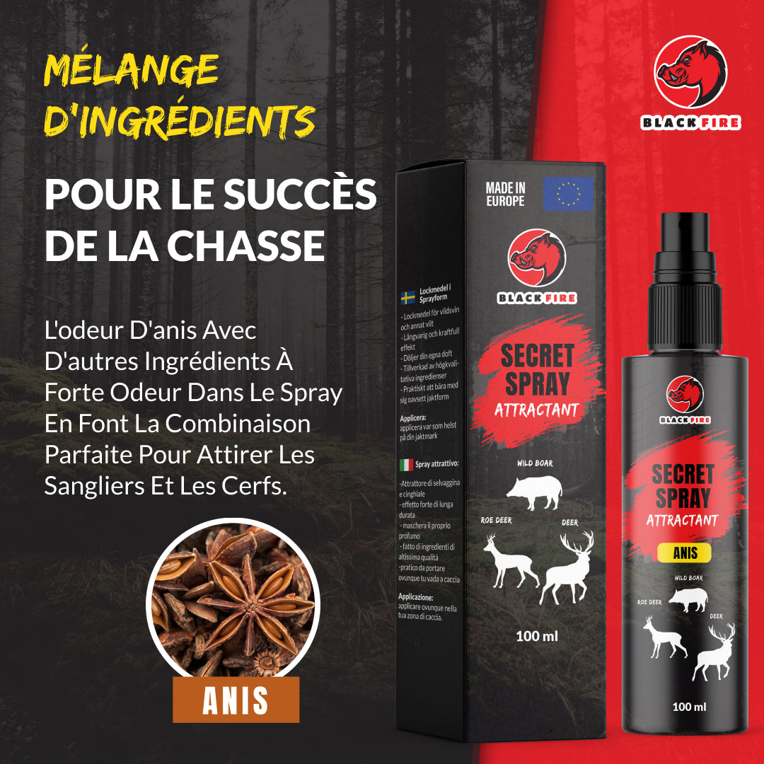 Black Fire - 6 Pack attractifs, arômes pour sangliers - Goudron de Bois de  hêtre (6x0,5 kg/Carton) : : Sports et Loisirs